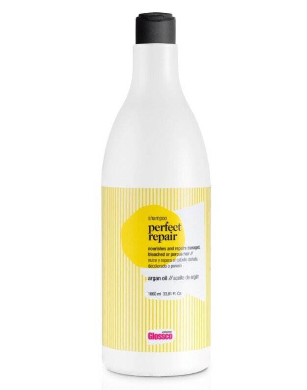 Glossco perfect repair Intensyviai maitinantis šampūnas pažeistam plaukui 1000ml