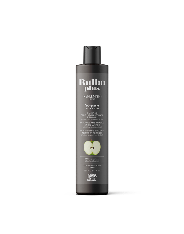 BULBO PLUS REPLENISH ŠAMPŪNAS PAŽEISTIEMS PLAUKAMS 250ML