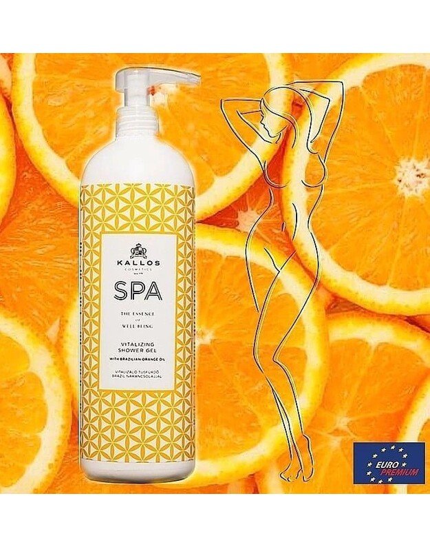 Dušo želė Kallos SPA Vitalizing Orange Shower Gel 1000 ml