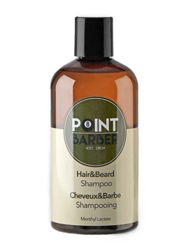 Gaivinamasisi šampūnas plaukams ir barzdai POINT BARBER 1000 ml.