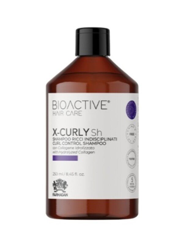 Bioactive Hair Care X-curly Sh Curl Control šampūnas 250m