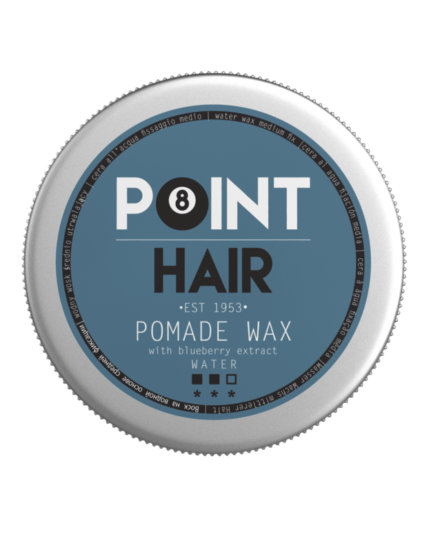 Vandens pagrindo plaukų vaškas su vidutiniu fiksavimu POINT HAIR POMADE WAX 100 ml