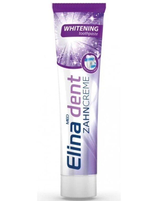 Balinanti dantų pasta ELINA med DENT whitening, 125 ml